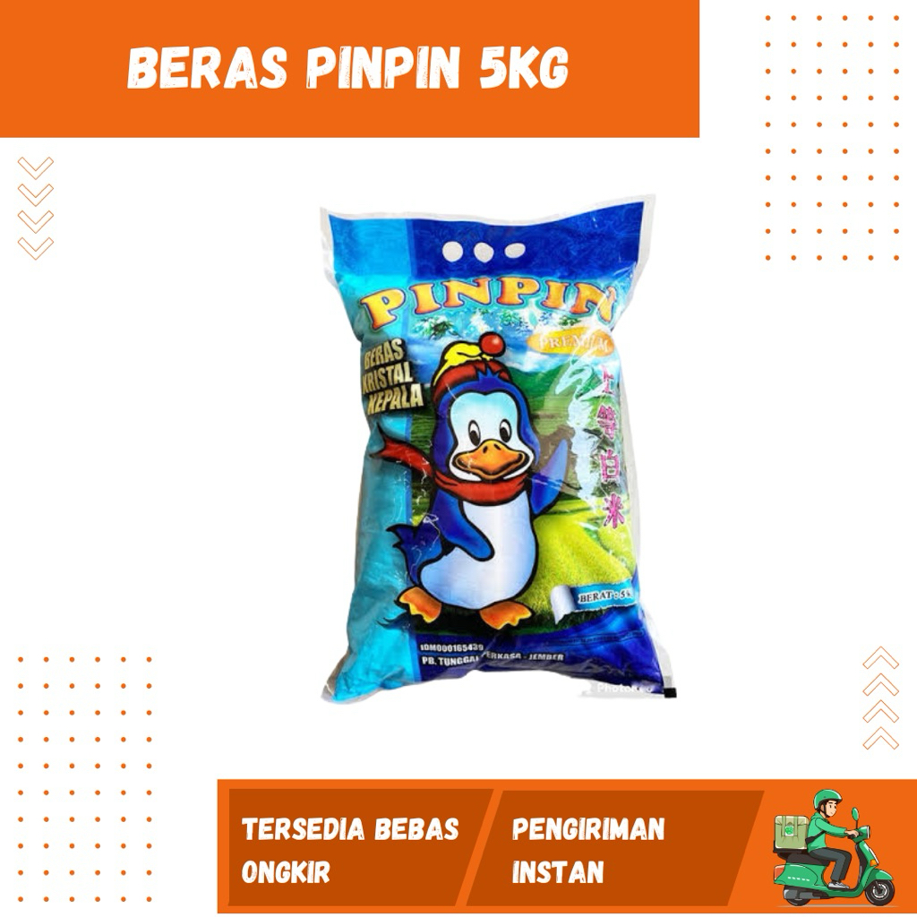Jual Beras Pinpin 5Kg-Premium-Kristal-Pulen-Murah-Surabaya | Shopee