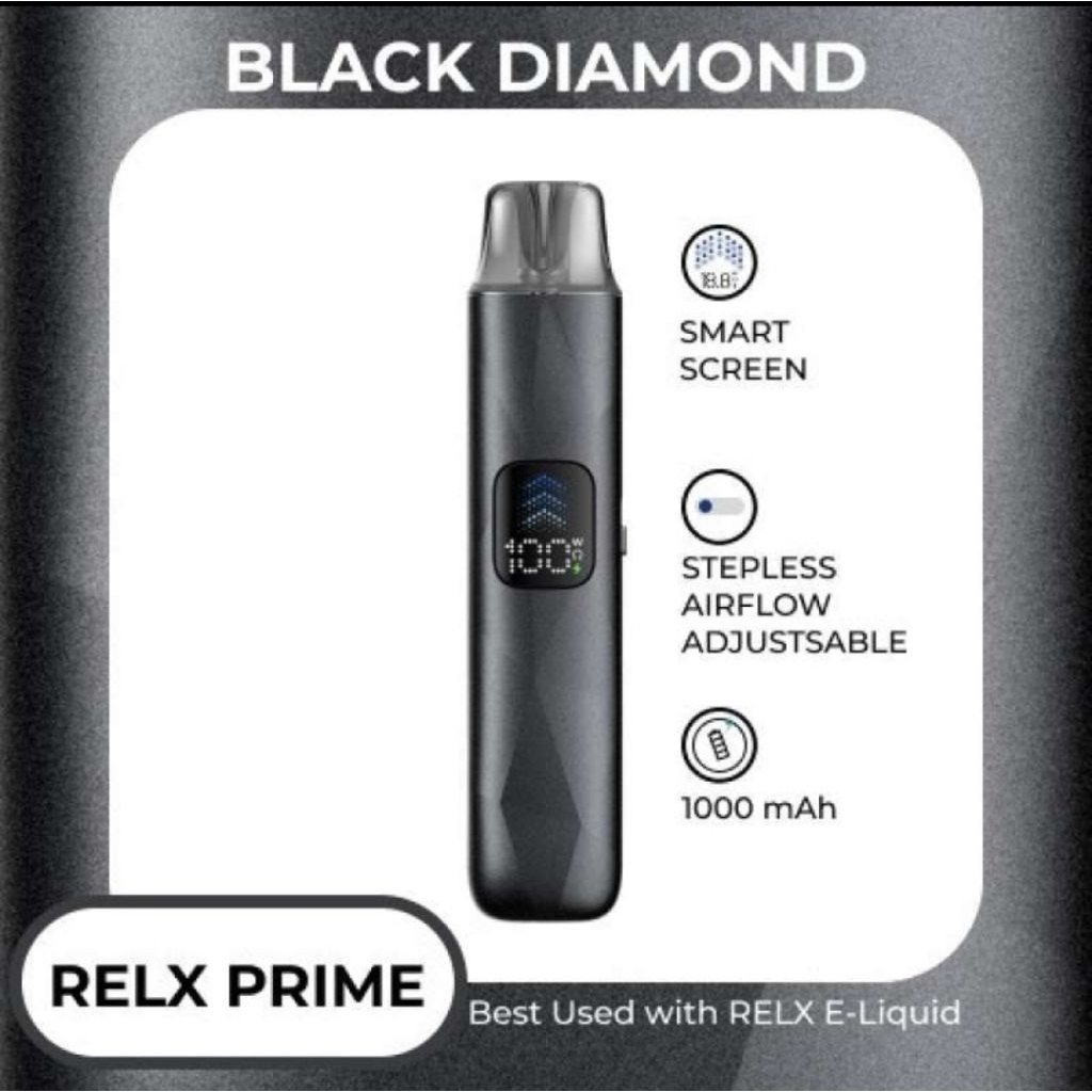 Jual RELX Prime Kit Device ( 1 Device Refillable dan 2 ctg) - Black ...