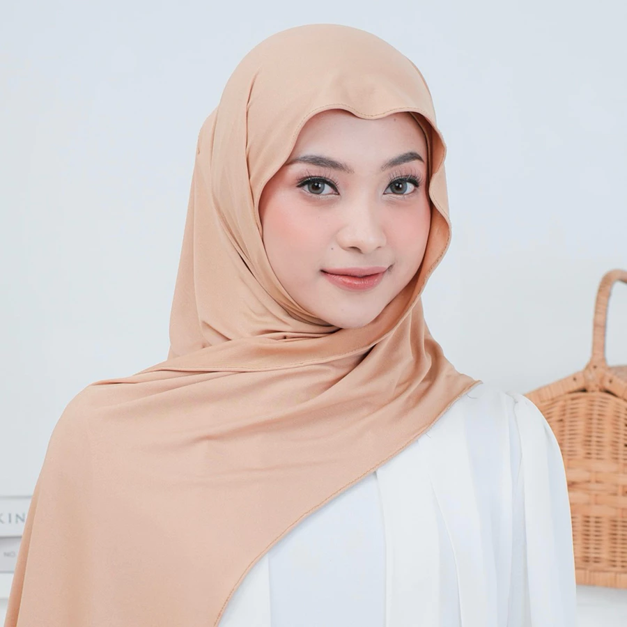 Instant Hijab Pashmina - Mocca
