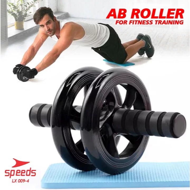ALAT OLAHRAGA AB WHEEL ROLLER EXERCISE UNTUK YOGA, GYM, FITNESS /AB WHEELS FREE MATRAS SPEEDS ORIGINAL