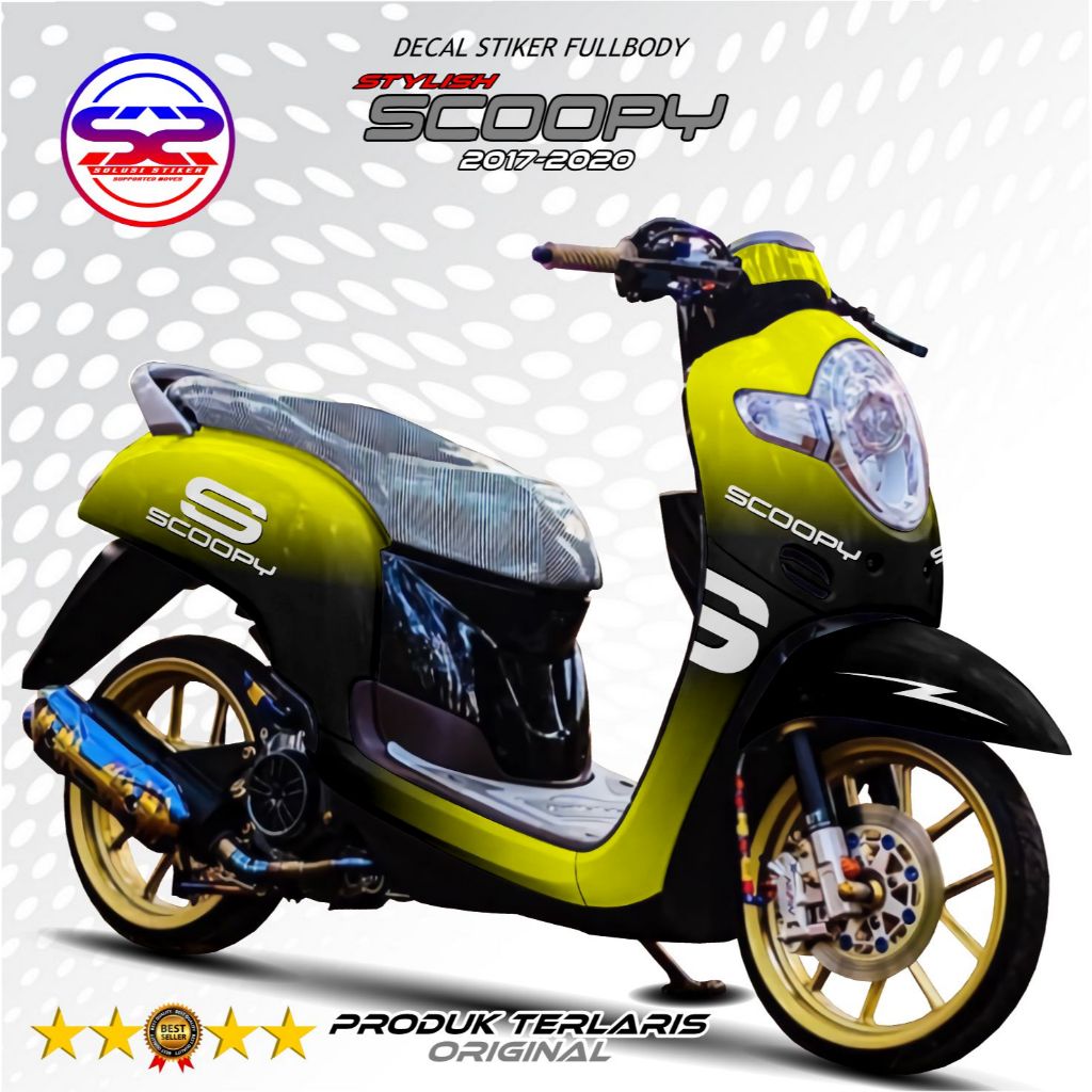 Jual Decal Variasi Motor Honda Scoopy 2017/2020 Fullbody Stiker Motor ...