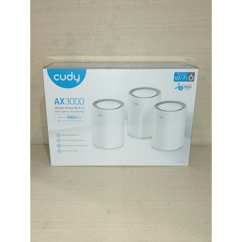 Jual Cudy M3000 Dual Band WiFi 6 3000Mbps Multi-Gigabit Mesh Router ...
