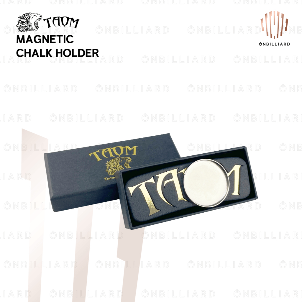 TAOM Pool Chalk Holder - Round Magnetic Case For Billiards Chalk Accessories