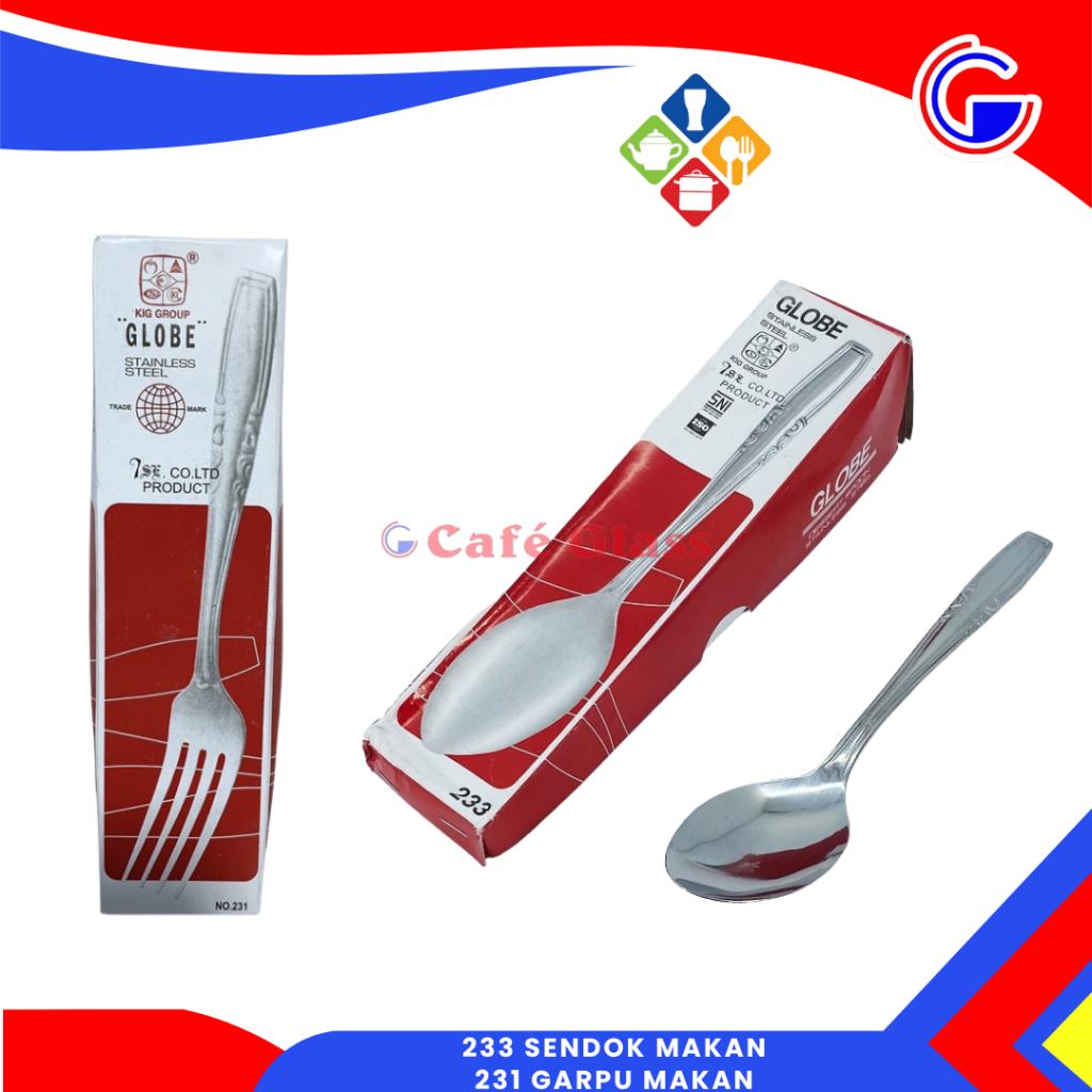 Sendok Makan Stainless Tebal - Garpu Makan Stainless - 233 Sendok Makan - 231 Garpu Makan Kedaung
