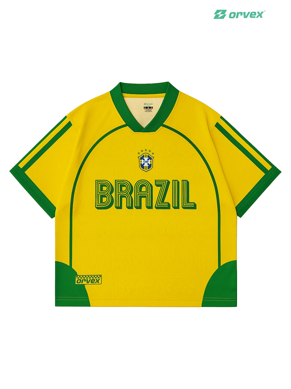 Jual ORVEX brazil casual jersey y2k retro boxy oversize atasan pria ...
