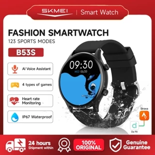 Skmei B53S Smartwatch Support Strava Jam Tangan Pria Smartwatch Wanita Elegan​​ Sport Tracker | Bluetooth 5.0 Jam Tangan Pria | Skmei Smartwatch IP67 Tahan Air |  Pedometer |123 jenis model olahraga |Pemantau Detak Jantung