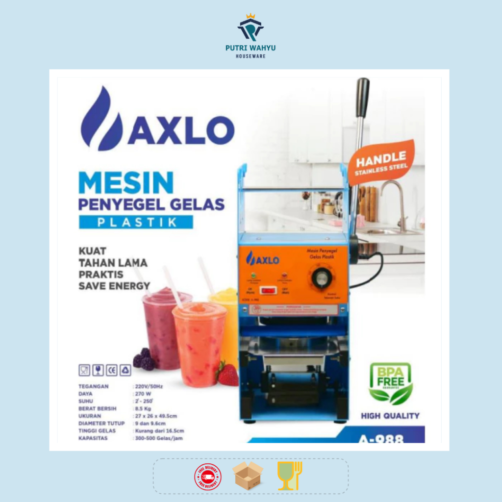 Jual AXLO Cup Sealer A-988 / A-928 Manual Sealing Machine Mesin ...