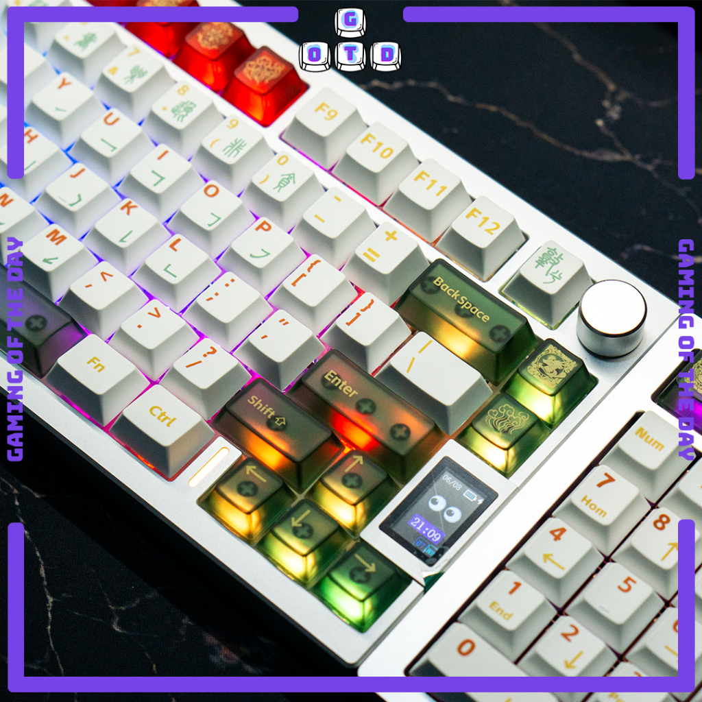 Jual XVX Dunhuang Tūnhuáng Theme Cherry Profile PBT Keycap UV Spray ...