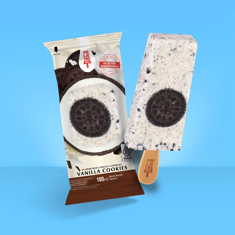 Es Krim Paletas Wey Gold Vanilla Cookies