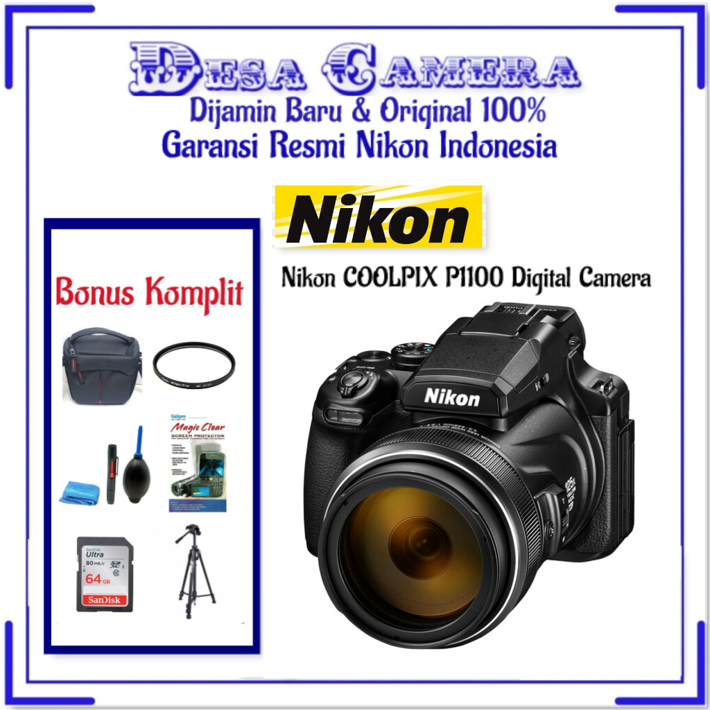 Nikon COOLPIX P1100 Digital Camera Nikon P 1100 Kamera Prosumer Garansi  Resmi