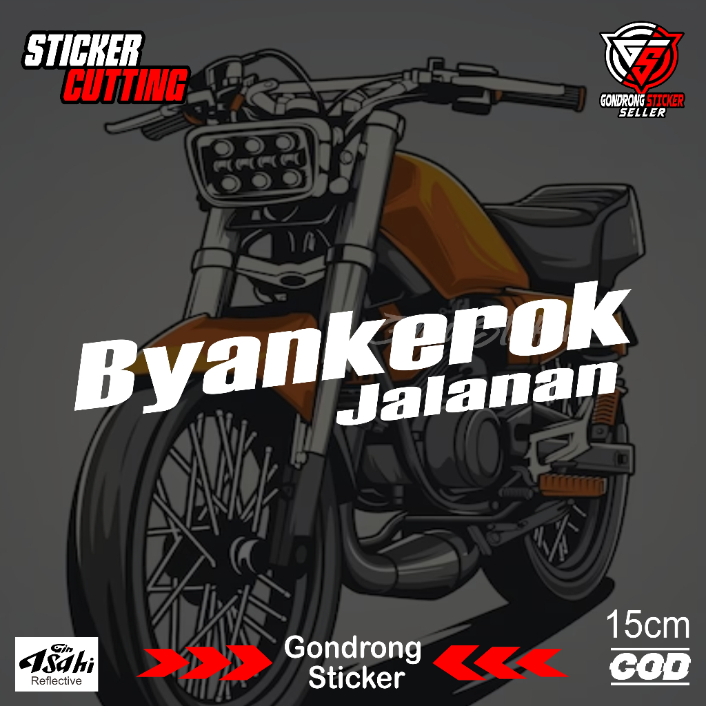 Jual Sticker Byankerok Jalanan Cutting - Sticker Jet Darat - Sticker ...