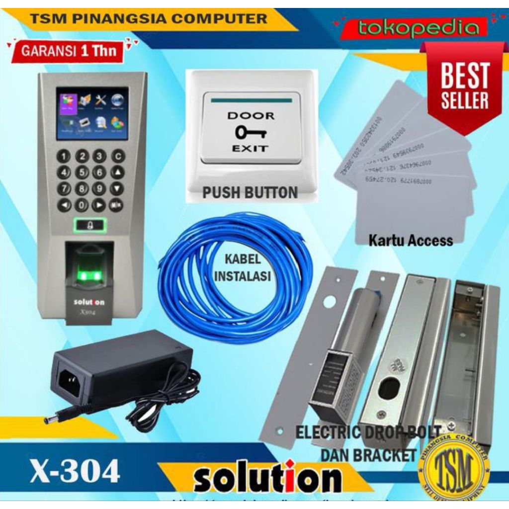 Jual Paket Access Control Door Solution X304 - Akses Door X 304 untuk ...