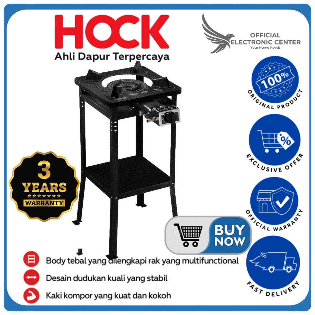 Jual KOMPOR HOCK HC-101TL HC101TL HC 101TL RACK SERIES KOMPOR GAS HOCK ...