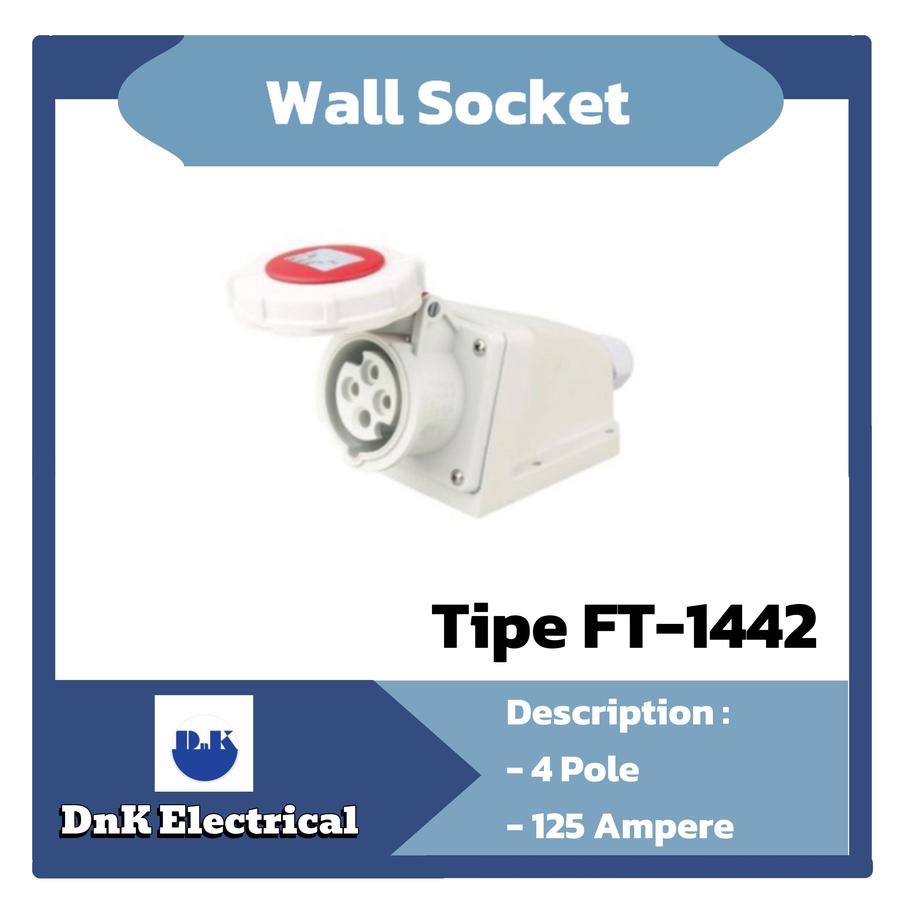 Jual Wall Socket Fort Tipe FT-1442 4 Pole 125A Soket Dinding | Shopee ...