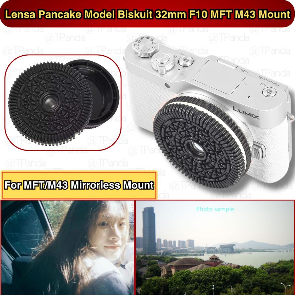Jual LENSA Model BISKUIT 32mm F10 For MFT M43 Mount Kamera Mirrorless ...