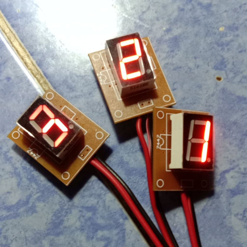 Jual Display Angka 7 Segment LED Merah 1 Digit - Modul Siap Pakai 5V ...