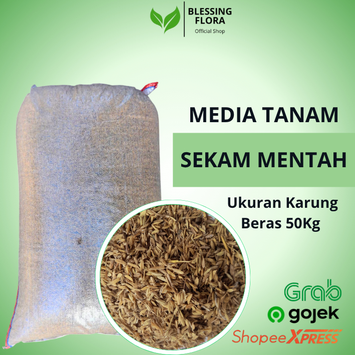 Media Tanam Sekam Mentah Karung 50Kg