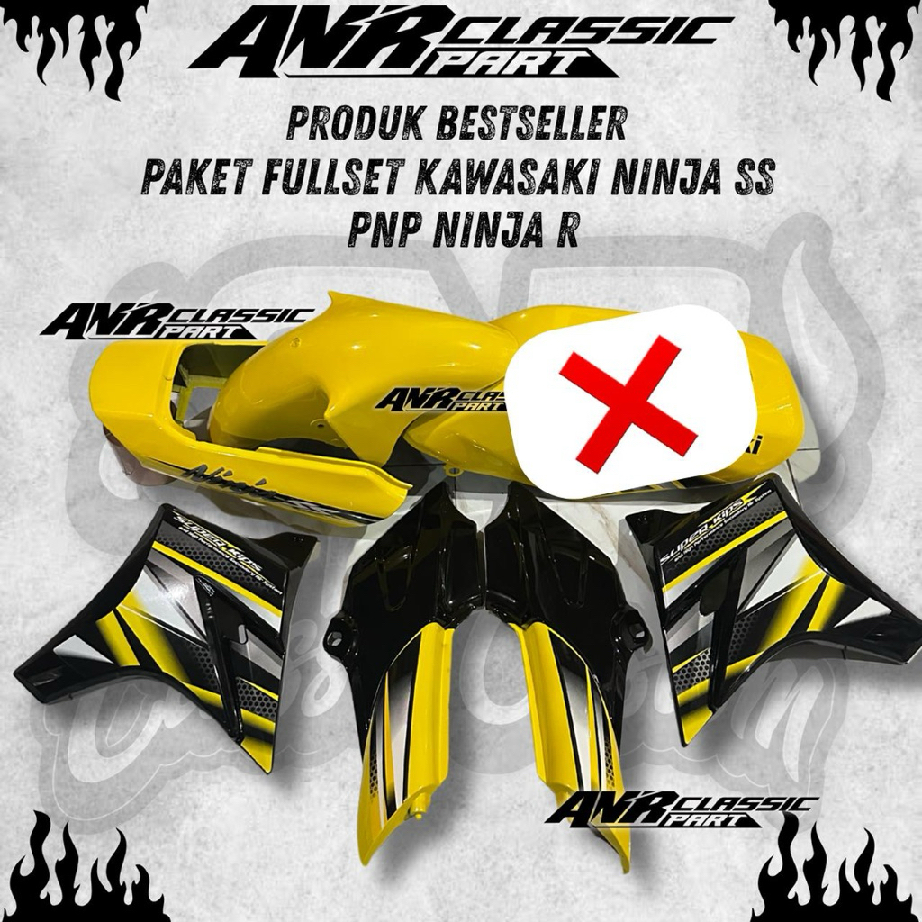 Jual Paket Body Halus Kawasaki Ninja R Ninja Ss Tanpa Tangki | Shopee ...