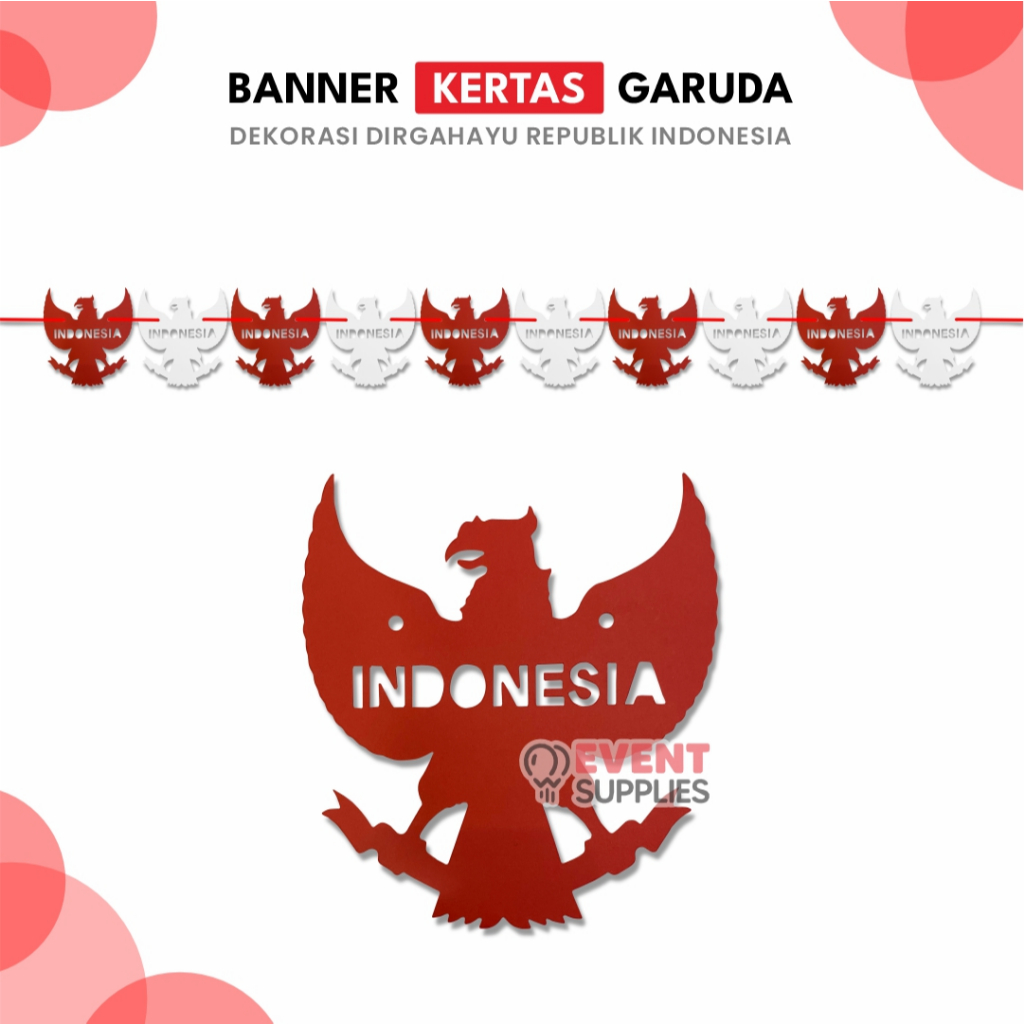 Jual Banner Garuda Dirgahayu Kemerdekaan RI Ke 80 HUT RI Kemerderaan ...