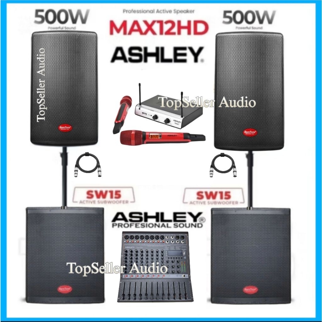 Jual Paket Sound System Speaker Active BareTone MAX12HD 2 Unit ...