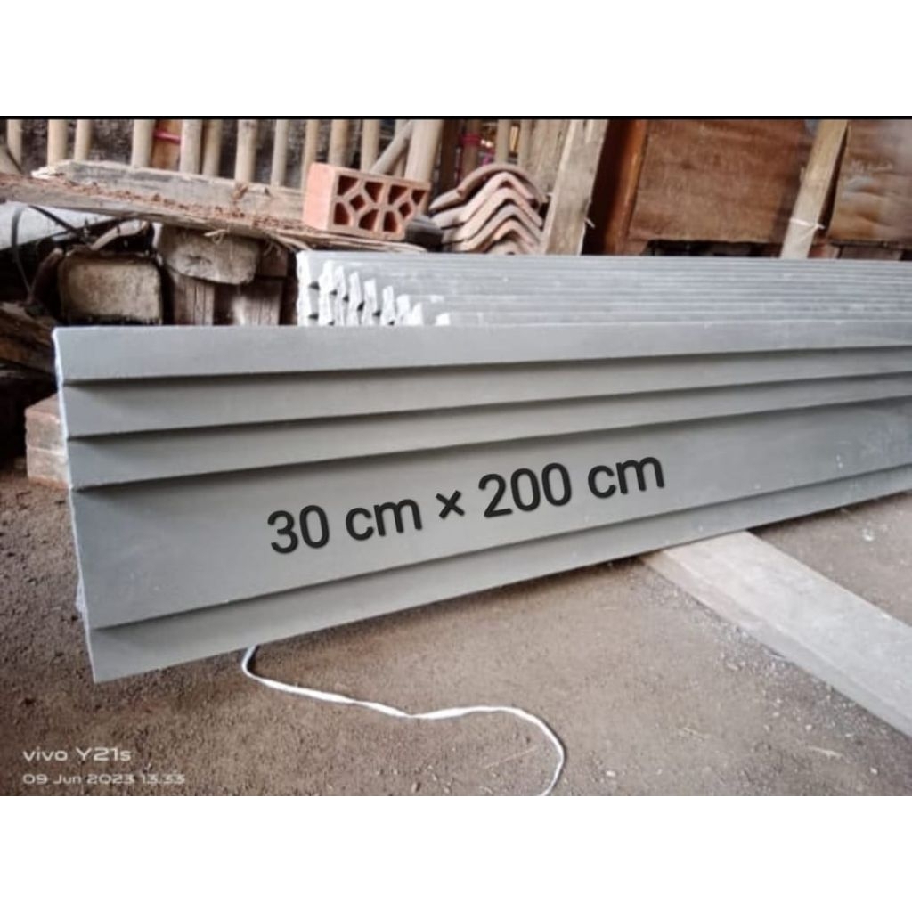 Jual lisplang profil beton minimalis 30 cm x 200 cm | Shopee Indonesia