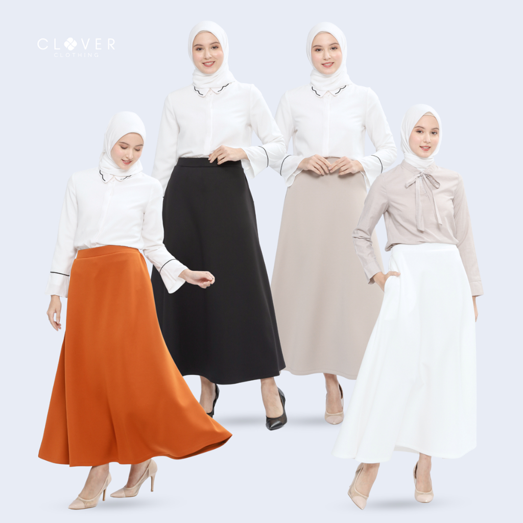 Jual Clover Clothing - Rok Korean Style Imala Skirt Bawahan Wanita ...