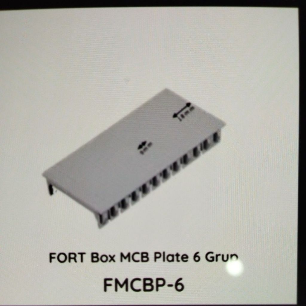 Jual BOX MCB PLATE 6 GROUP FMCBP-6 MERK FORT penutup lubang mcb box ...