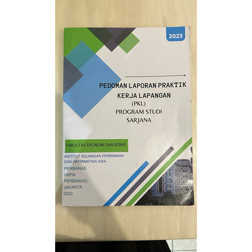 Jual Buku Pedoman Laporan Praktik Kerja Lapangan (PKL) Sarjana Fakultas ...