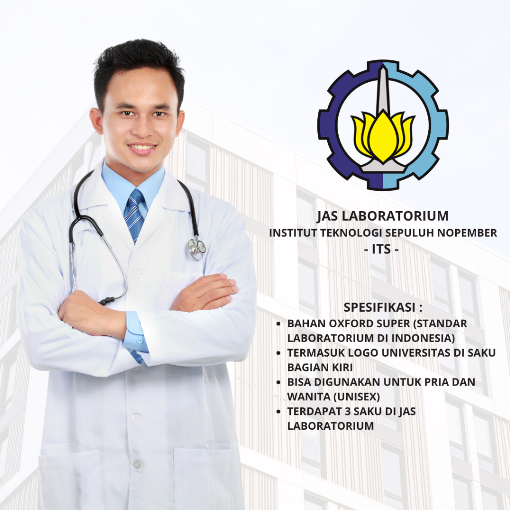 Jual Jas Laboratorium ITS Institut Teknologi Sepuluh Nopember Bahan ...