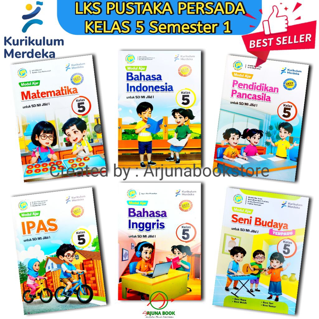 Jual BUKU LKS PH PUSTAKA PERSADA KELAS 5 SD/MI Semester 1 Dan 2 ...