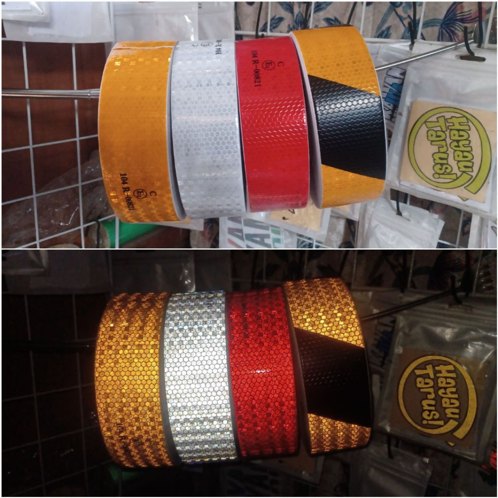 Jual Sticker mata kucing uji kir box mobil (per meter) standar quality ...