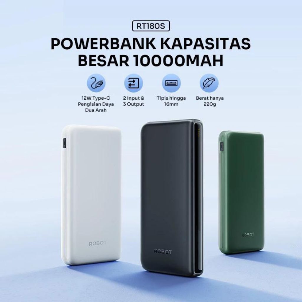 Robot RT180 S Powerbank 10000mAh Original