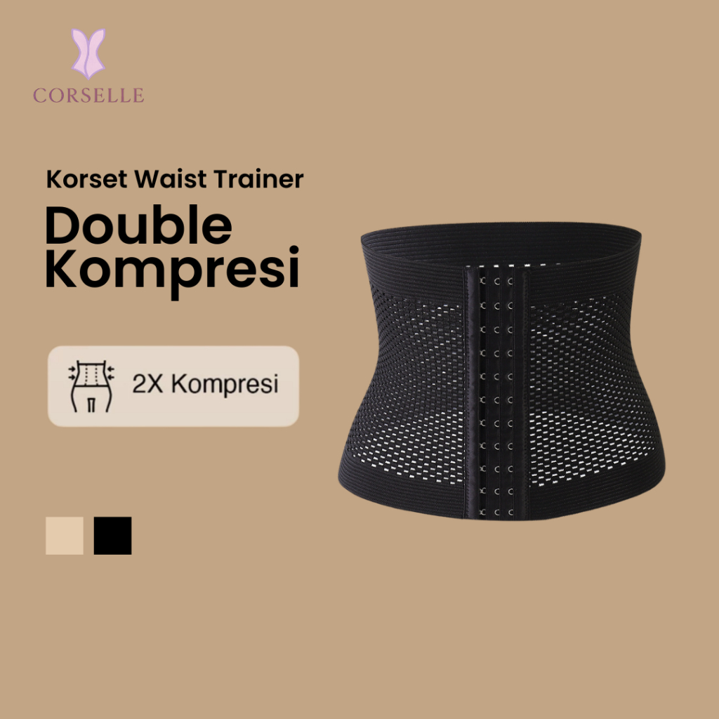 Shapelux Sport Waist Trainer Korset Latex, Blauw