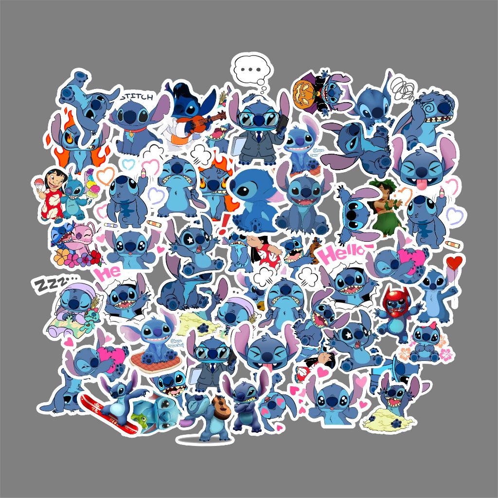 Jual STIKER PACK KARTUN STITCH ISI 55 PCS STIKER PACK VIRAL STIKER PACK ...