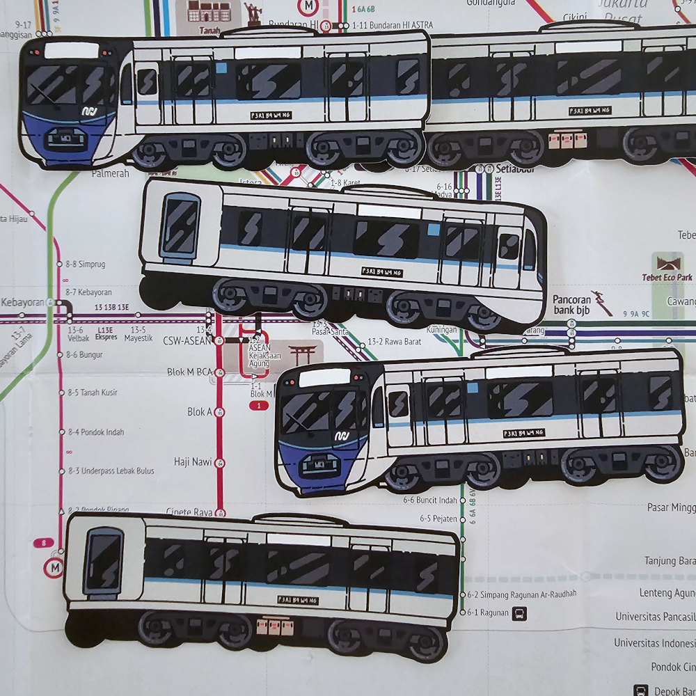 Jual Stiker Transportasi Umum MRT Jakarta (NON-SET) | Shopee Indonesia