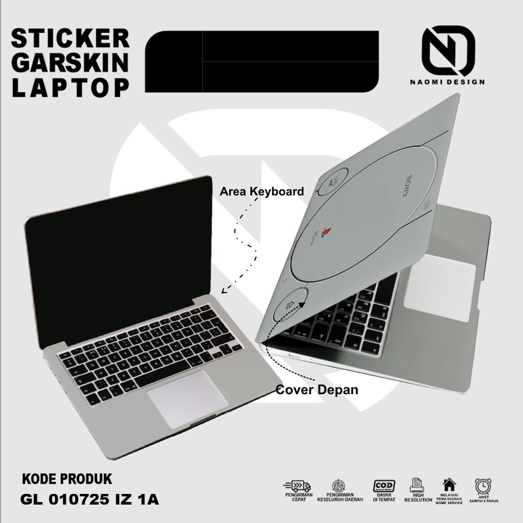 Jual Sticker Stiker Garskin Laptop Tema playstation skin laptop ...