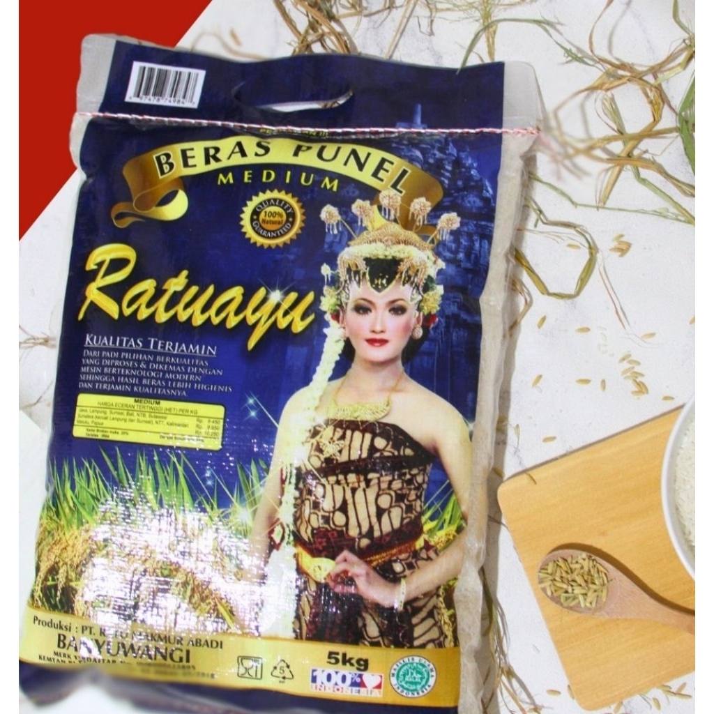 Jual Beras Punel Ratu Ayu Biru 5kg / Beras Punel / Beras Premium ...