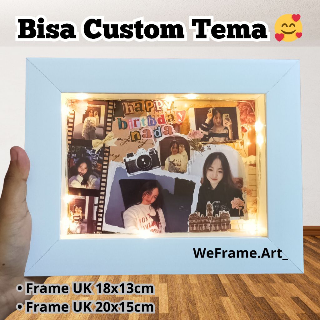 Jual Kado ulang tahun Frame Scrapframe / Frame Ulang Tahun / Frame pop ...
