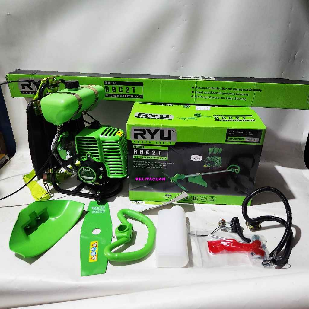 Jual Mesin potong rumput 2tak RYU ORIGINAL mesin ngarit set siap pakai ...