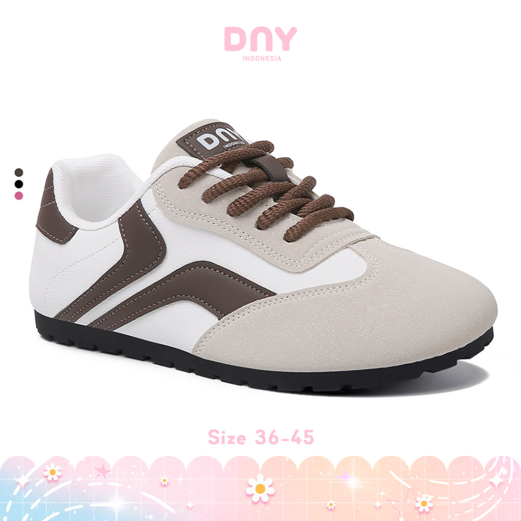 Sepatu DNY Sport Shoes Wanita Kekinian Sepatu Olahraga Cewek Terbaru Import ala Korea Trendy 0485