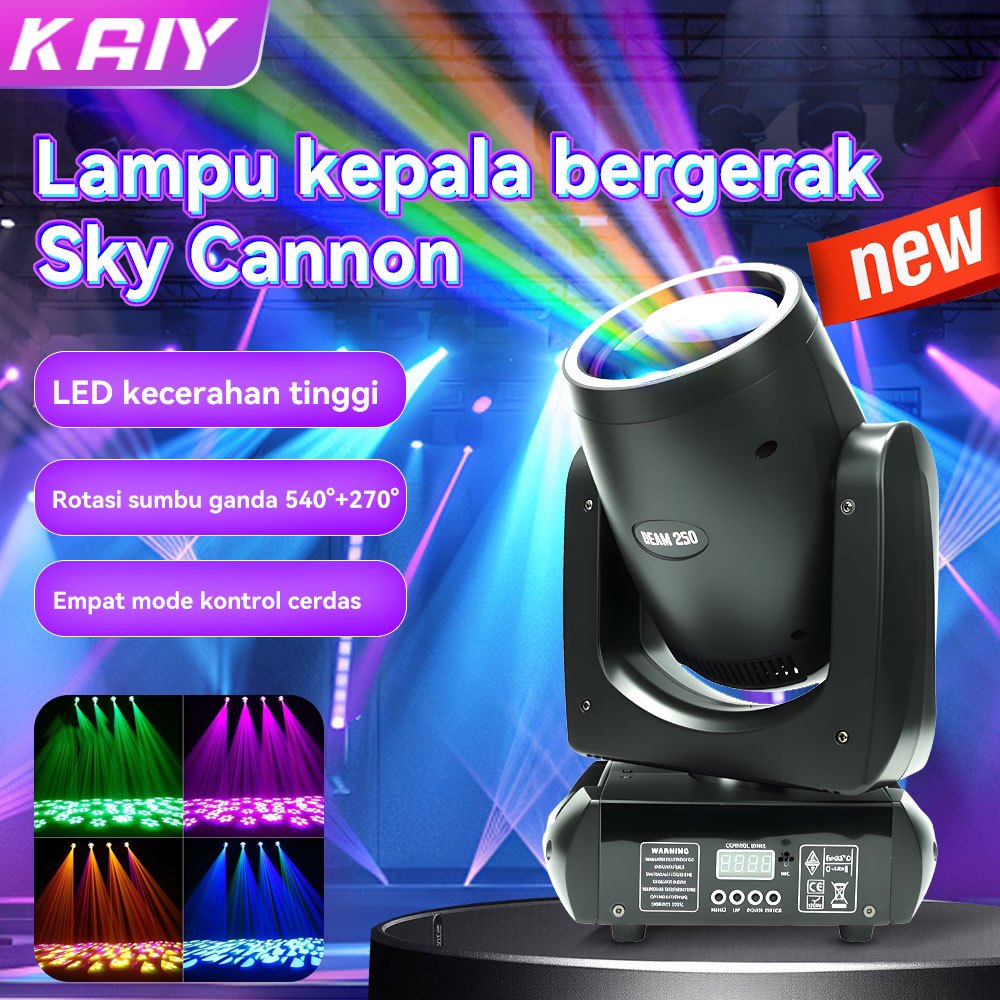 Jual KAIY LED 250W Lampu Sorot Panggung Moving Head Beam Profesional ...