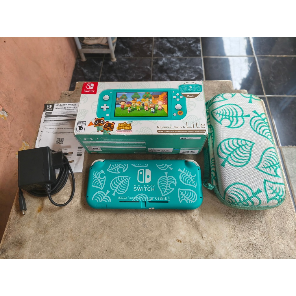 Jual Nintendo Switch Lite CFW Atmos 128GB Animal Crossing Aloha Limited ...