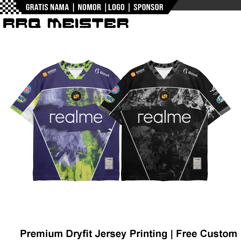 Jual Jersey RRQ Terbaru Frieren Early 2026 Gratis Pasang Nama Full ...