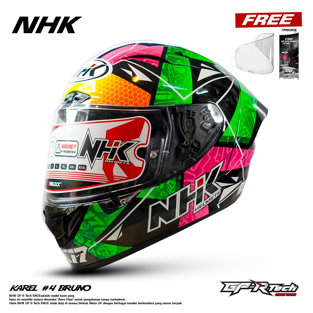 Jual NHK HELM GPR TECH STREET ULTRA GP EDITION KAREL#4 BRNO SPESIAL ...