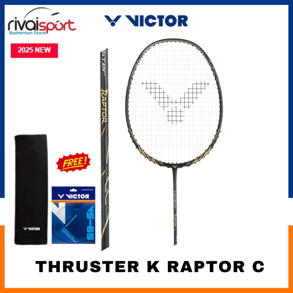 Jual New Raket Badminton Victor Thruster K Raptor / TK-RAPTOR-C ...
