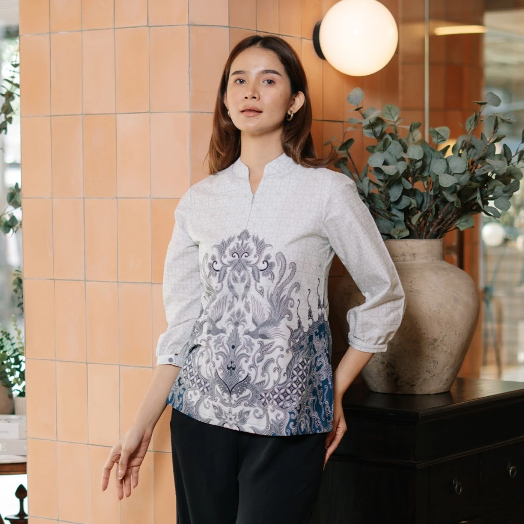 Hadinata Batik Premium Blouse Batik Wanita Superfine Madira Mavendra - foto 1