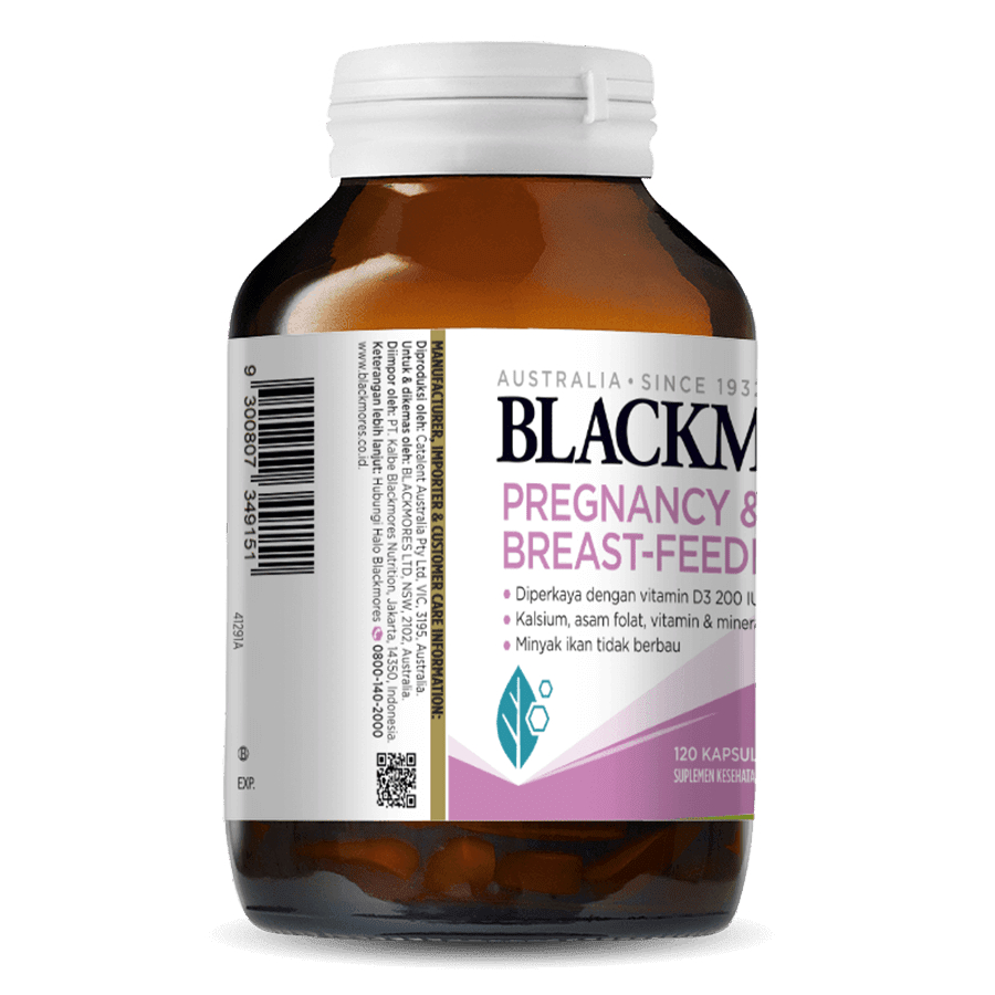 Jual BLACKMORES PREGNANT & BREASTFEEDING GOLD 1 BOTOL 60 TABLET ...
