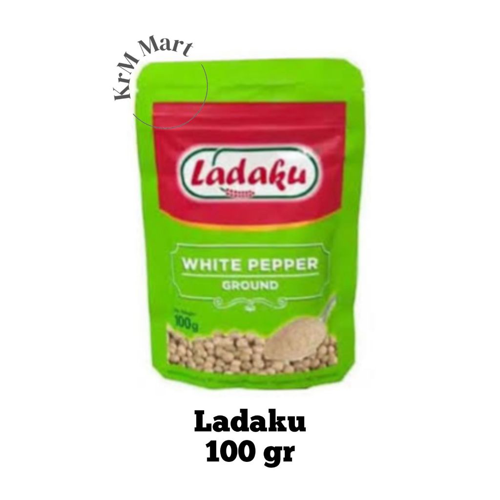 Jual Ladaku 100 gram 1 bungkus merica bubuk white pepper ground 100gr g ...