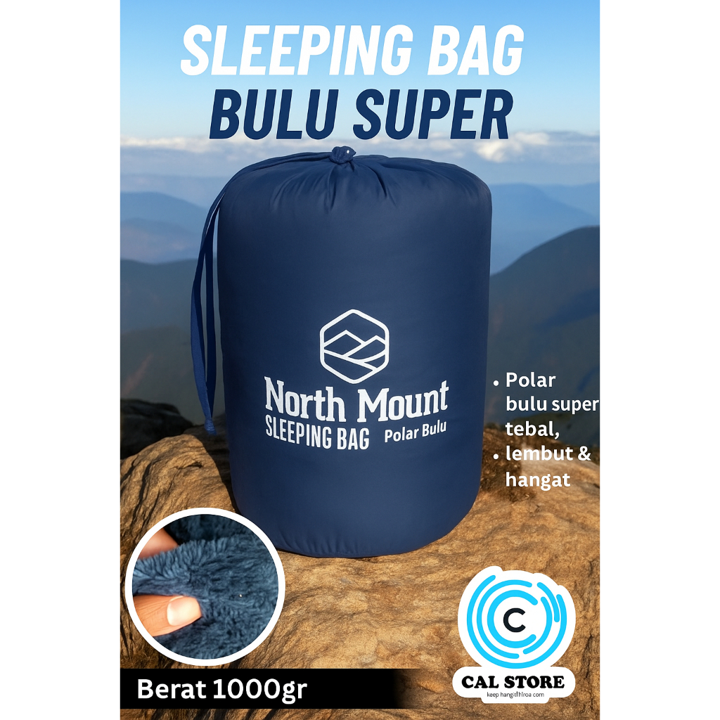 Jual [COD] Sleeping Bag Bulu Super Tebal – North Mount 1000gr, Hangat ...