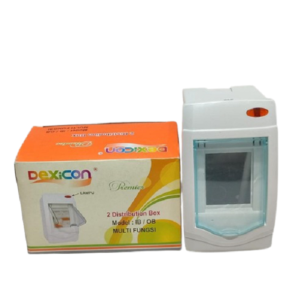 Jual Dexicon Box MCB 2 Group Rumah MCB Isi 2 IB OB Dengan Lampu ...